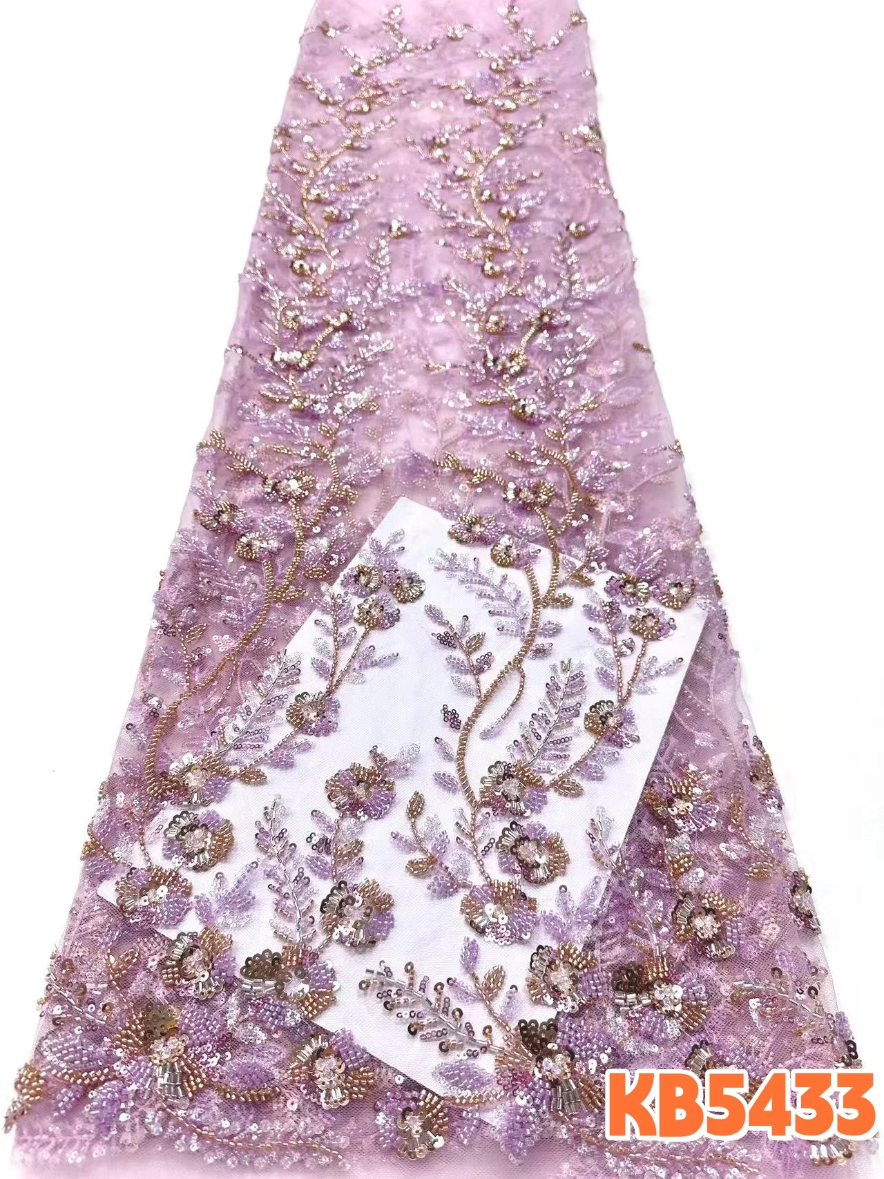 

Розовая ткань с бисером, африканское кружево из тюля с бисером для жениха, нигерийская кружевная ткань с пайетками 2026 для вечерних платьев и шитья KB5433