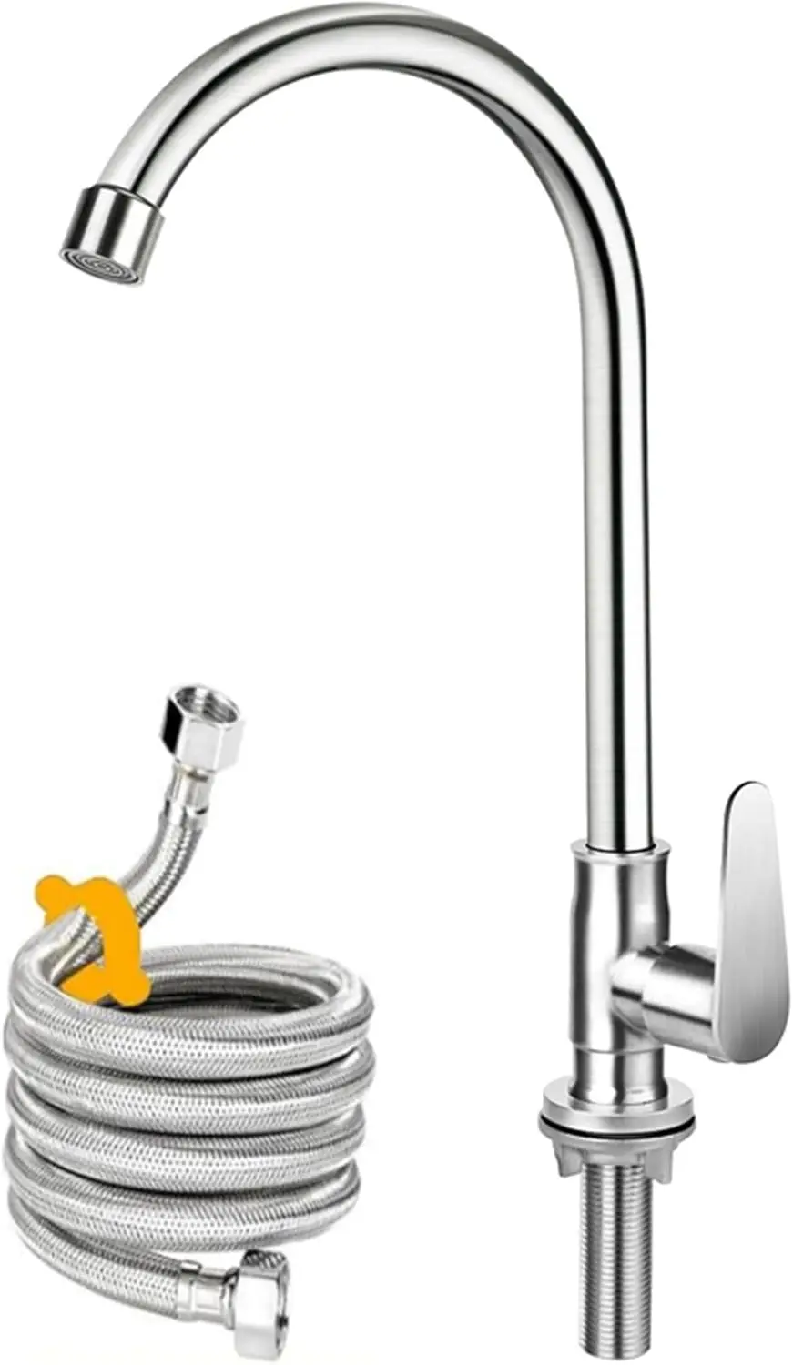 

Кран для холодной воды, из нержавеющей стали, однорычажный, с одним отверстием, для кухни