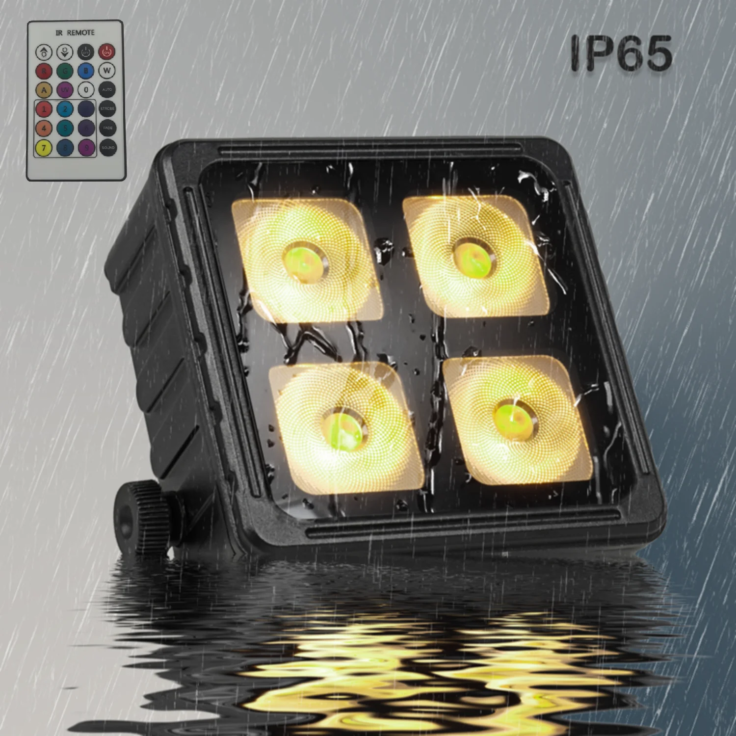 6PCS/waterproof remote  RGBWA UV  battery LED PAR/wireless WIFI battery led IP65 PAR light/ led walling wash lgiht  dj lamp