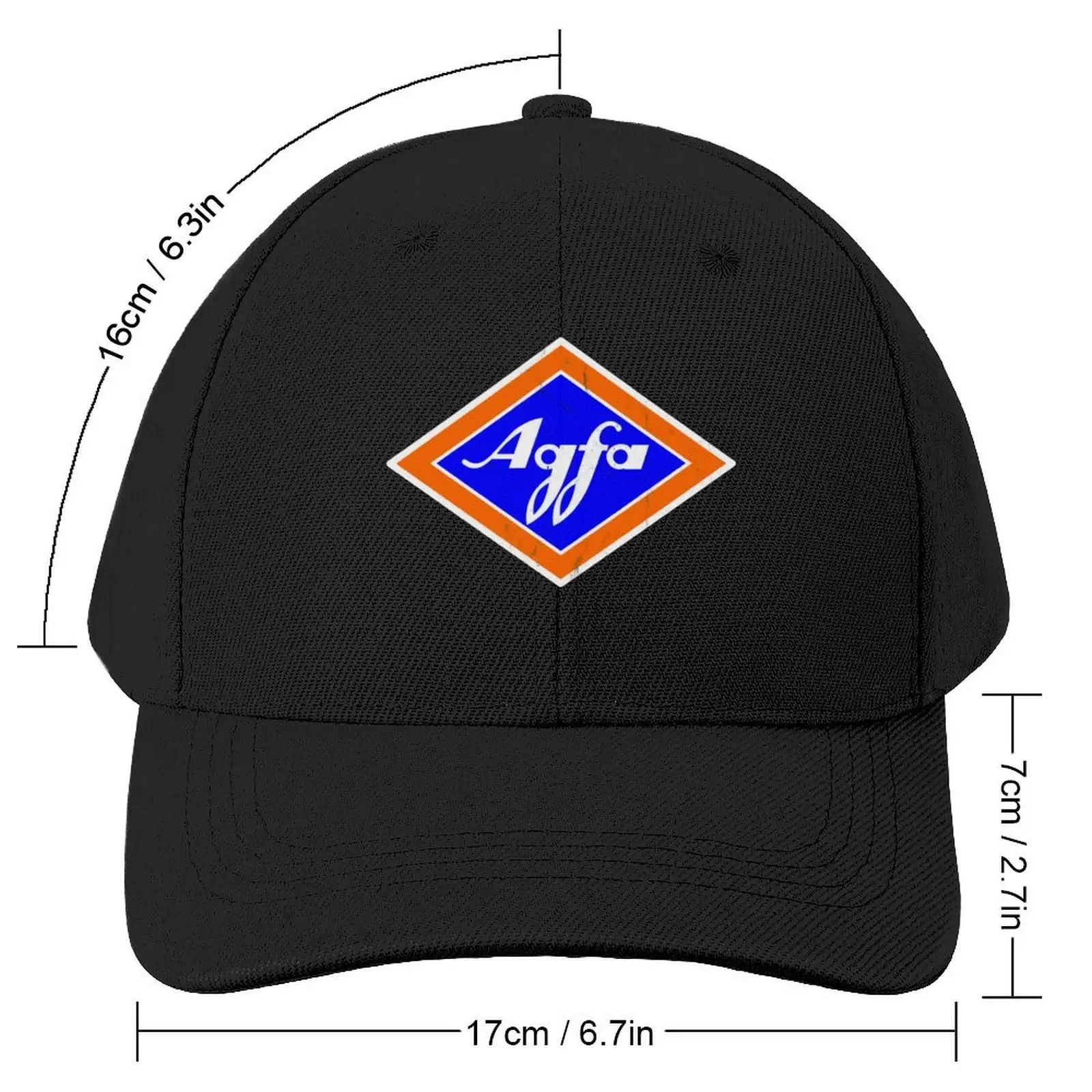 Retro Agfa Film Logo from 1960s Baseball Cap Trucker Cap Luxury Brand funny hat Golf Men Women's