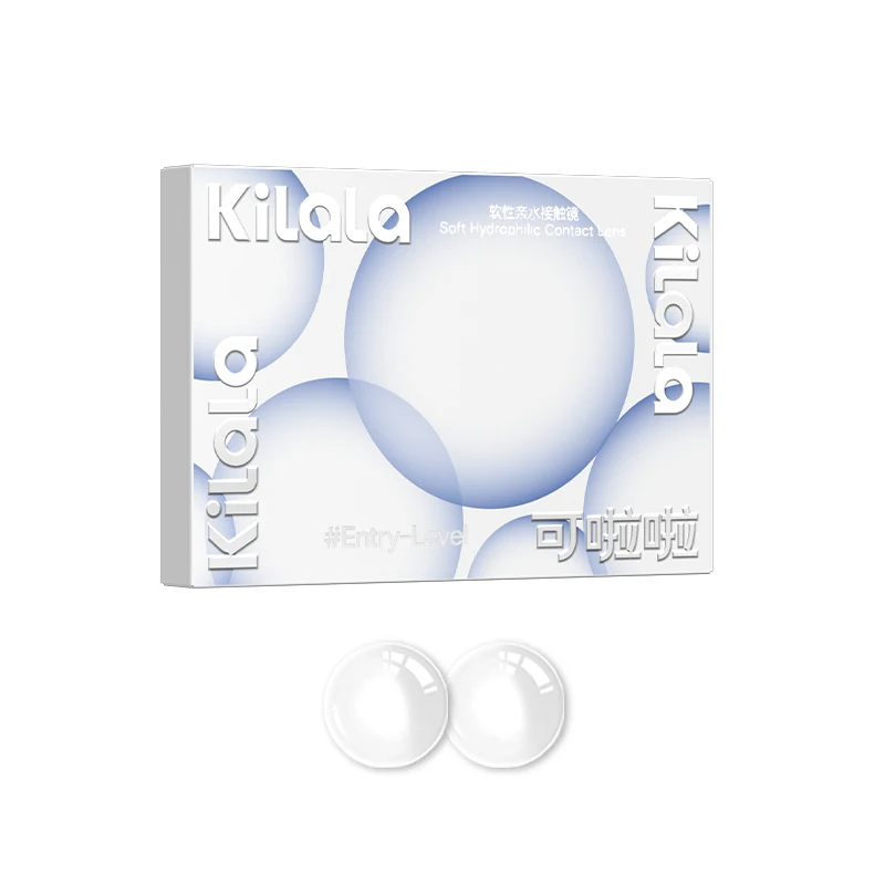 Kilala Daily Contact Lenses Premium Soft Contact Lenses One-Day Contact Lenses, Clear BC 8.7 mm, DIA 14.2 mm, Pack of 10