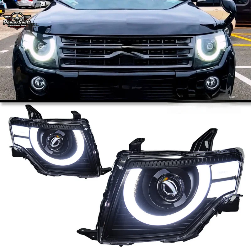 Suitable for 2004-2020 Mitsubishi Pajero V97 Headlight Assembly Defender Model Modified LED Flowing Turn Signal