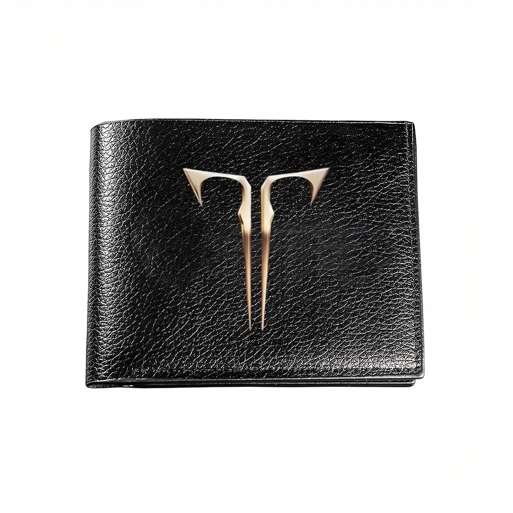 T Logo Design Men's Wallet Card Holder Casual Business Fashion Style Modern Minimalist Look Elegant Everyday Accessory