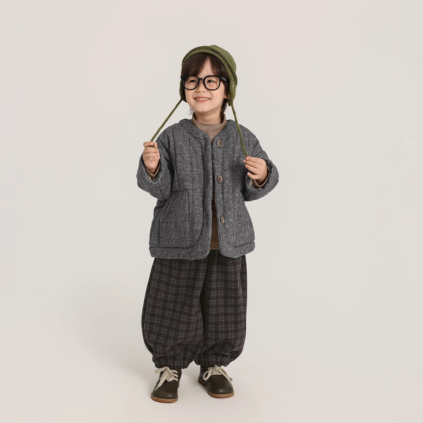 Boys' Cotton Coat Autumn Winter New Children's Quilted Cotton Clothes Japanese and Korean Cotton Jacket for Children