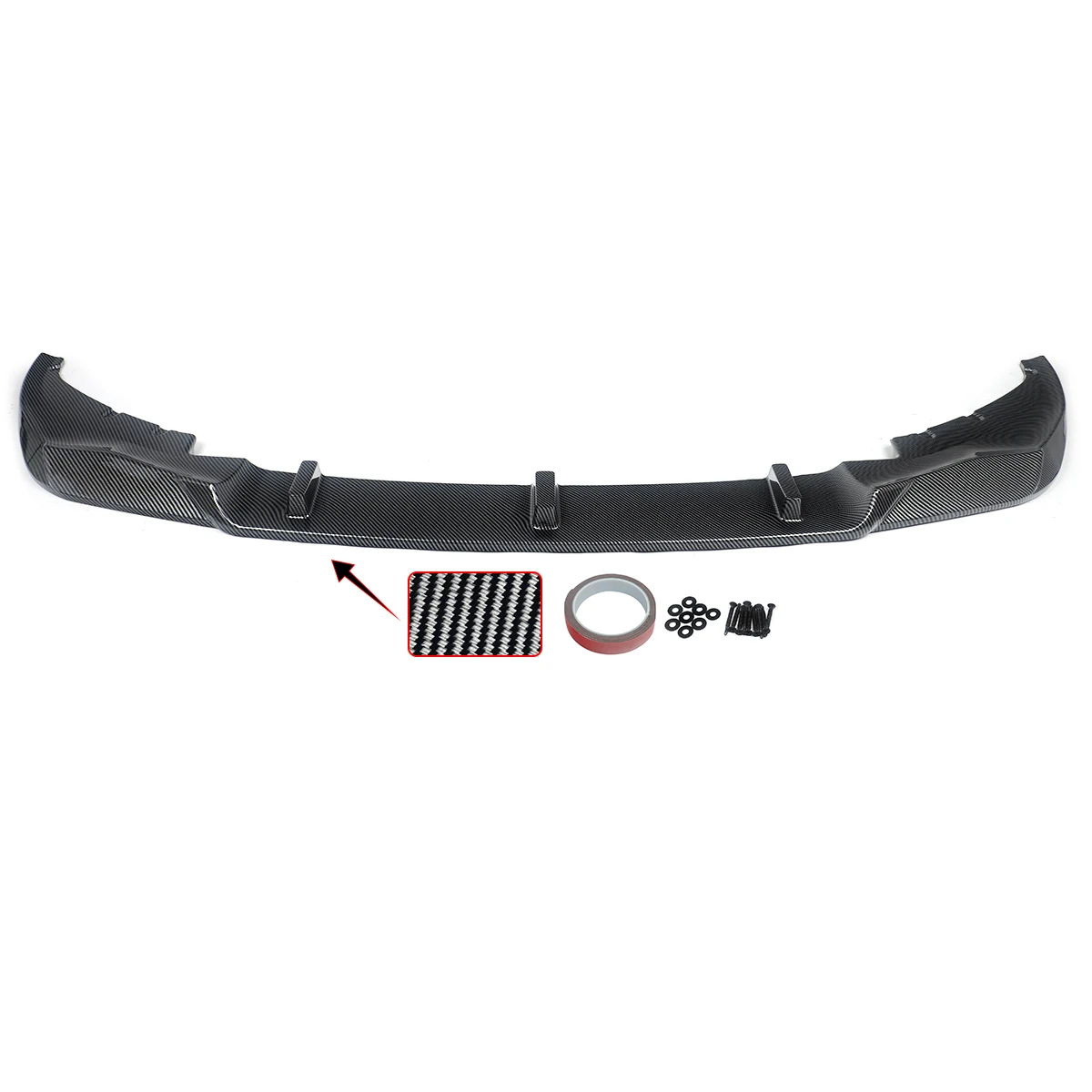 سبويلر الشفة الأمامية متوافق مع 2019-2022 BMW G11 G12 740i 745e 750i M760i M Sport Carbon Look Front Bumper Splitter Magickit
