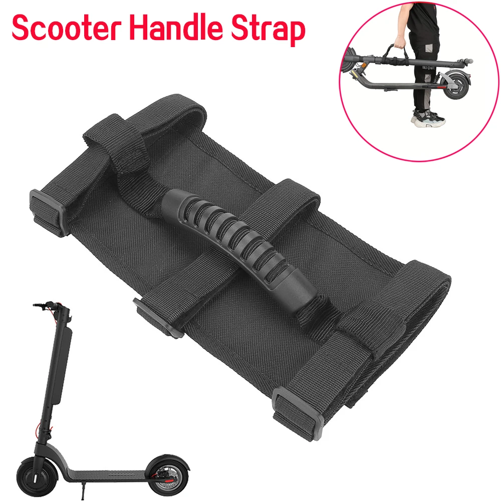

1 шт. универсальный складной ремень для ручной переноски скутера, нейлоновый прочный вспомогательный ремень для захвата для аксессуаров для электрических скутеров Xiaomi