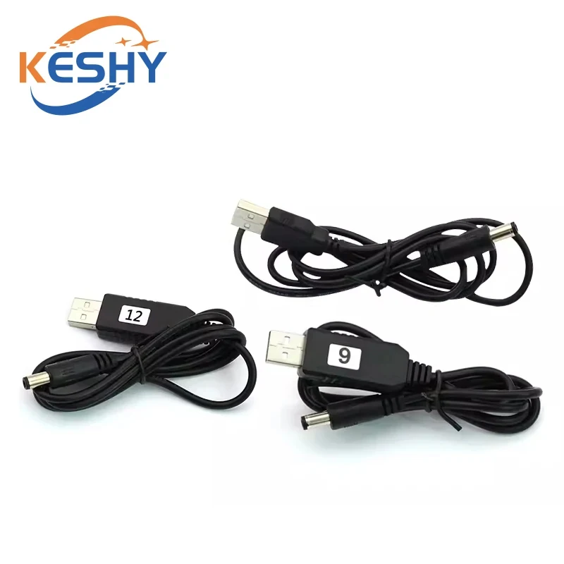 1-10 шт. USB Power Boost Line DC 5 В в DC 9 В/12 В Step UP модуль USB-конвертер-адаптер кабель 2,1X5,5 мм вилка