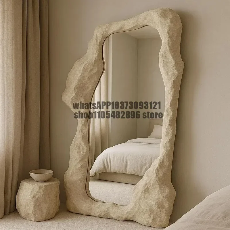 French floor-to-ceiling mirror artistic modeling customization full body irregular clothing store decorative dressing special