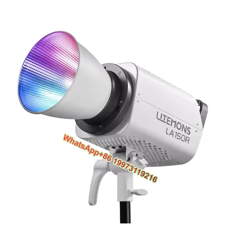 

Litemons LA150R 150 Вт RGB полноцветный светодиодный светильник для видео 1800-10000K крепление Bowens освещение для фотосъемки управление через приложение для телефона