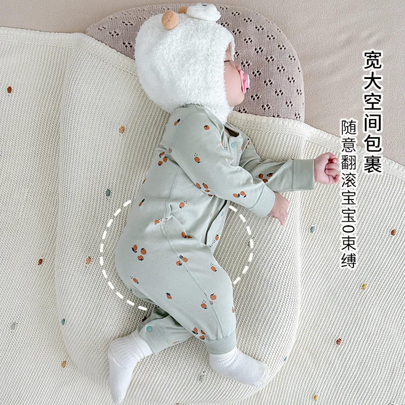 Infant onesie pure cotton boneless baby folio Romper autumn long-sleeved climbing clothes children's clothing