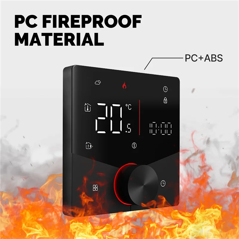 ХОРОШИЙ Wi-Fi термостат с подогревом воды, аксессуары Tuya Smart APP Control для Alexa Google Voice-черный