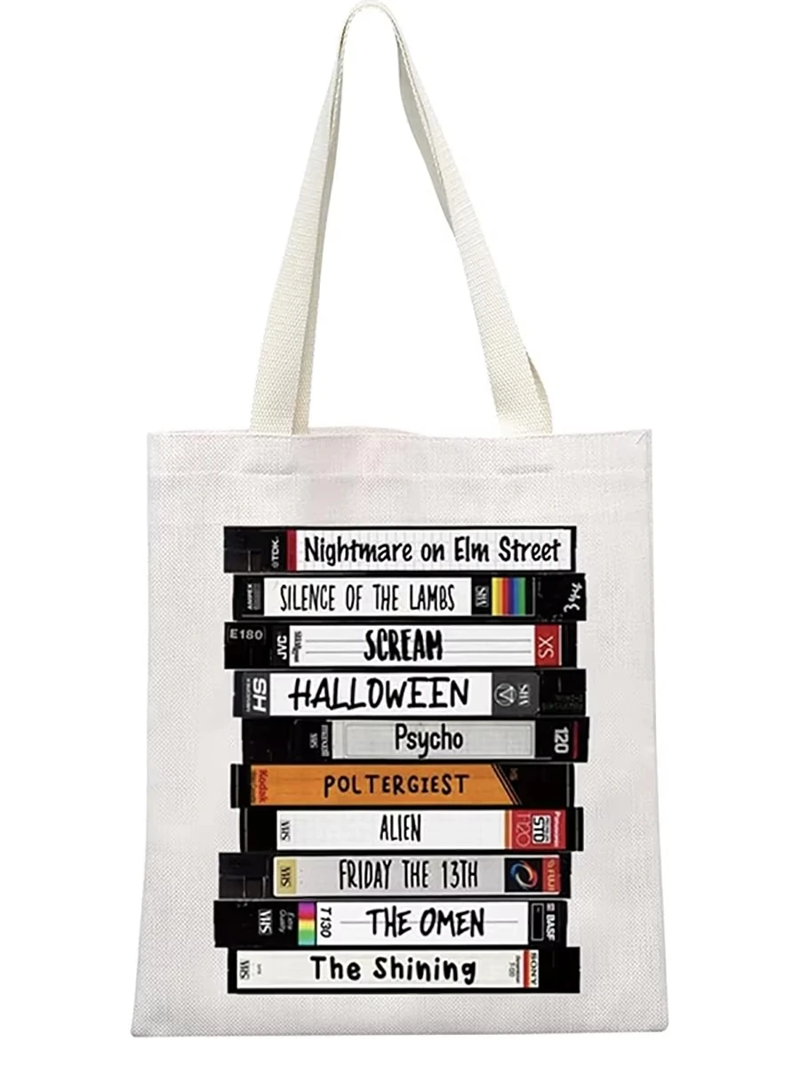Horror TV Show Halloween Party Gift Tote Bag Merchandise Serials Killer Inspired Horror Movie Lover Gift Scary Party Supplies