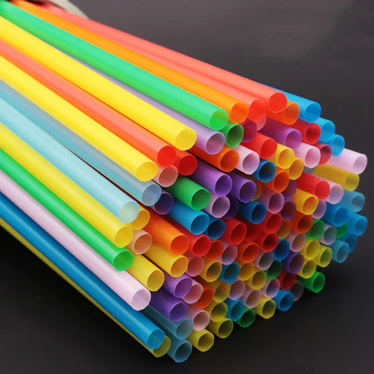 100pcs-Colorful Drinking plastique Straws Flexible Wedding Party Supplies Plastic Drinking plastico Straws Kitchen