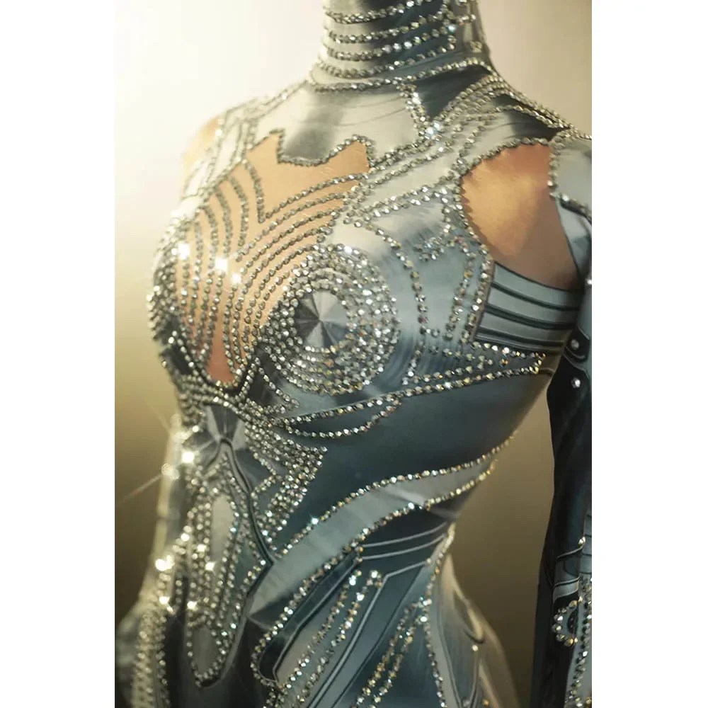 New Female Gogo Dance Clothing Festival Party Outfit Nightclub Bar Performance Suit Carnival Halloween Costume Robot tuta