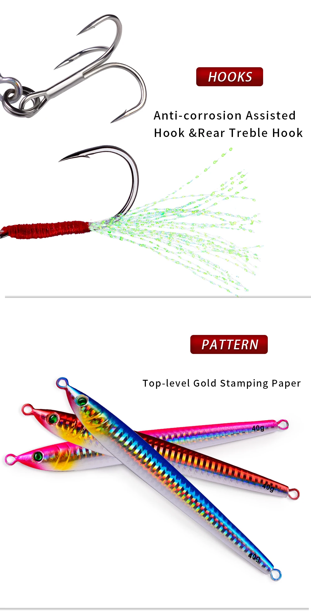 PROBEROS Meeresangelgerät 1 Stück Metall-Jig-Angelköder 7 g 10 g 14 g 17 g 21 g 28 g 40 g 60 g Gusshaken 3D-Laser künstlicher Swimbait – Detail 6