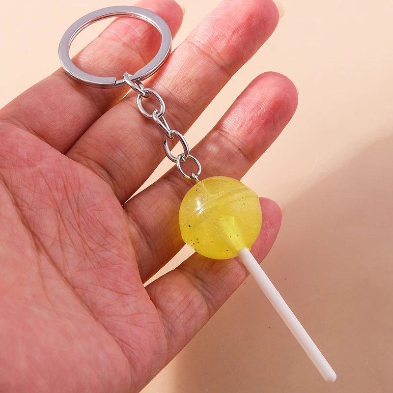 Aihua 40 Farben Süße Süßigkeiten Lutscher Schlüsselanhänger Nachahmung Lebensmittel Zucker Schlüsselanhänger Frauen Mädchen Tasche Anhänger Schmuck Geburtstagsgeschenke – Detail 17