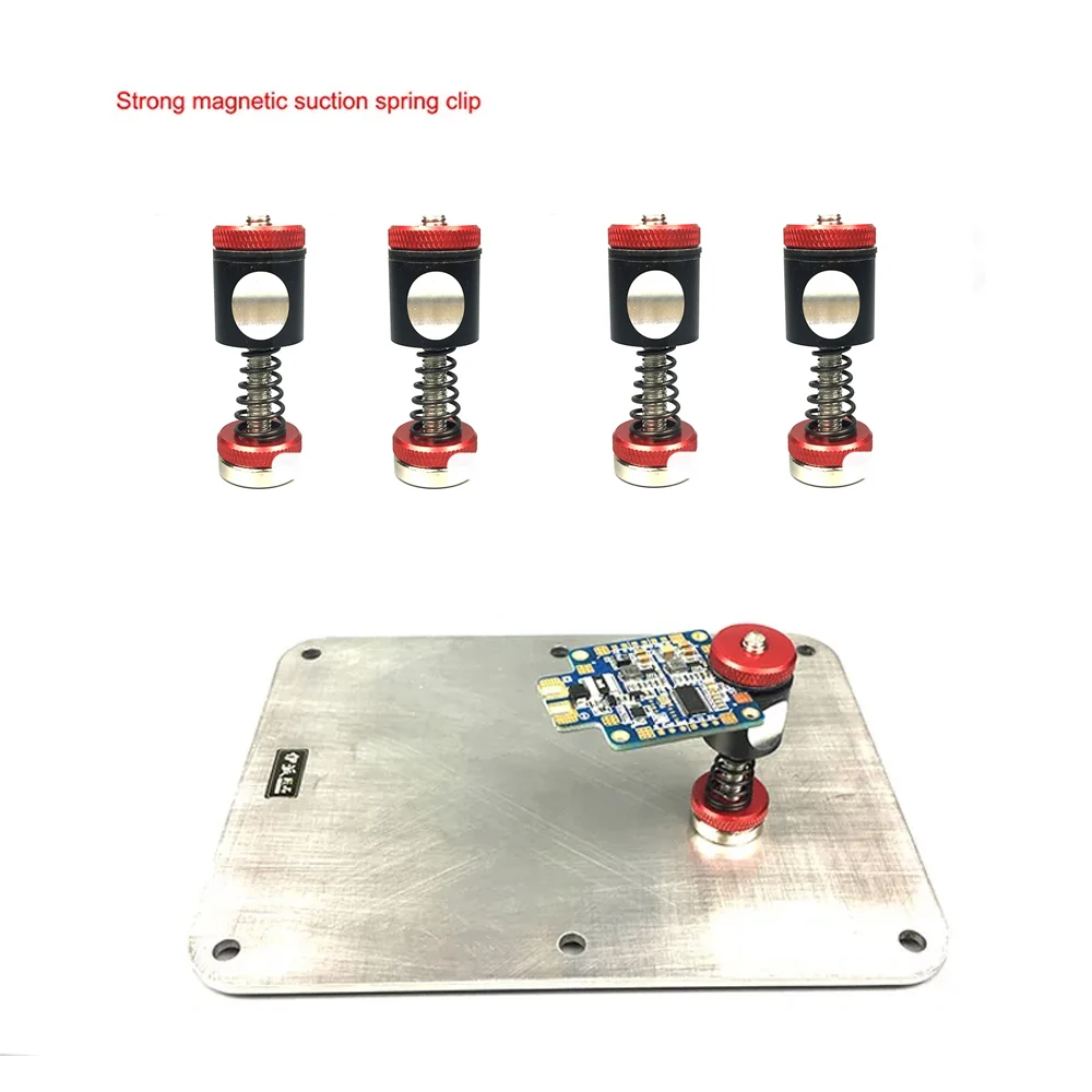 Mocna magnetyczna zacisk sprężynowy ssąca mocowanie uchwytu PCB do dużych rozmiarów do naprawy płytki drukowanej do lutowania elektronicznego