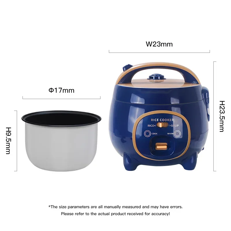 110V-220V Cross-border Foreign Trade Small-capacity Mini 1.8L Rice Cooker Pot Boils Water, Cooks Rice And Makes Soup