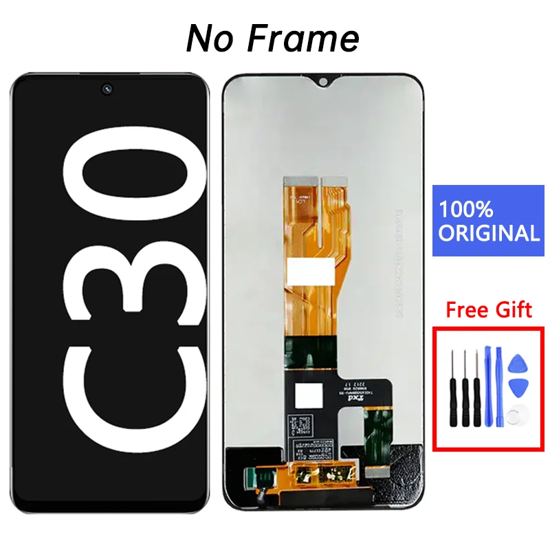 Pantalla per realme C30 lcd Digitizer Assembly per realme C30s sostituzione dello schermo del telefono cellulare Lcd Forrealme C33 display