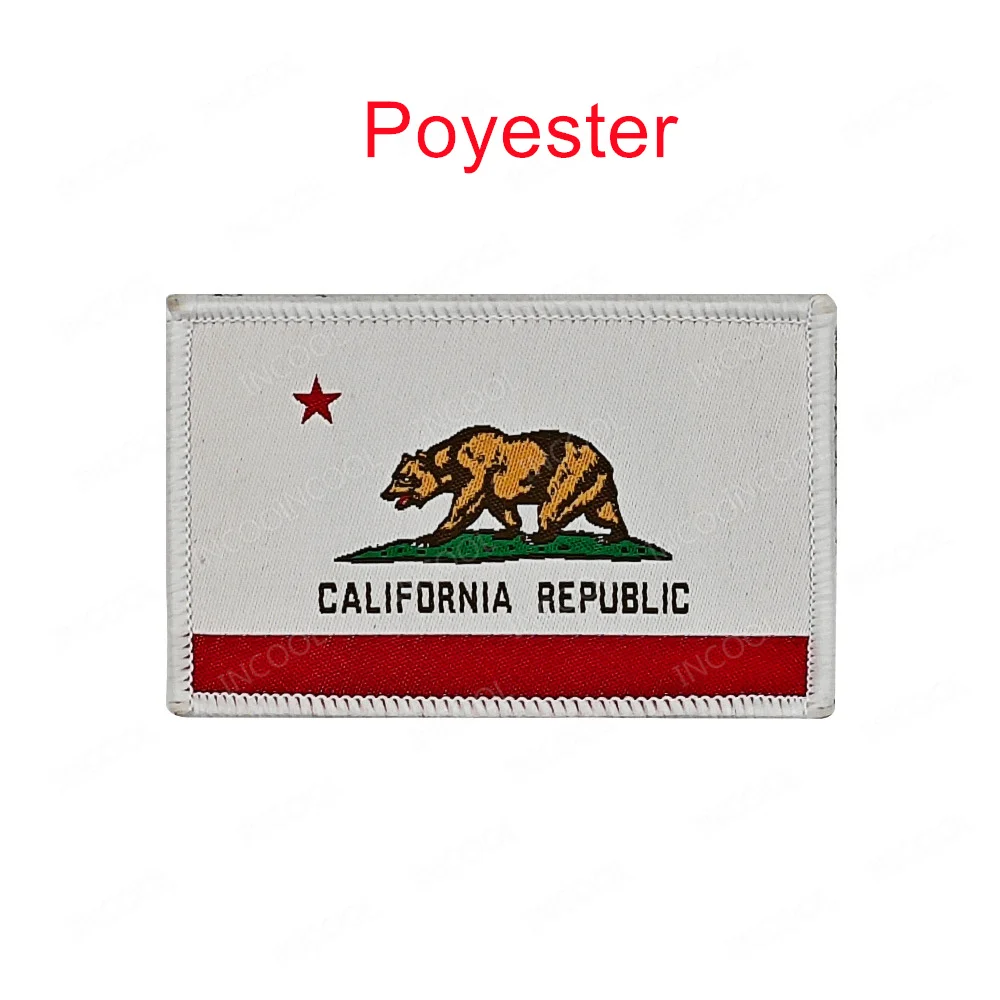 US American Flag Poyester Patches America California Texas Arizona Flag Appliqued Armband For Clothing Backpack Cap