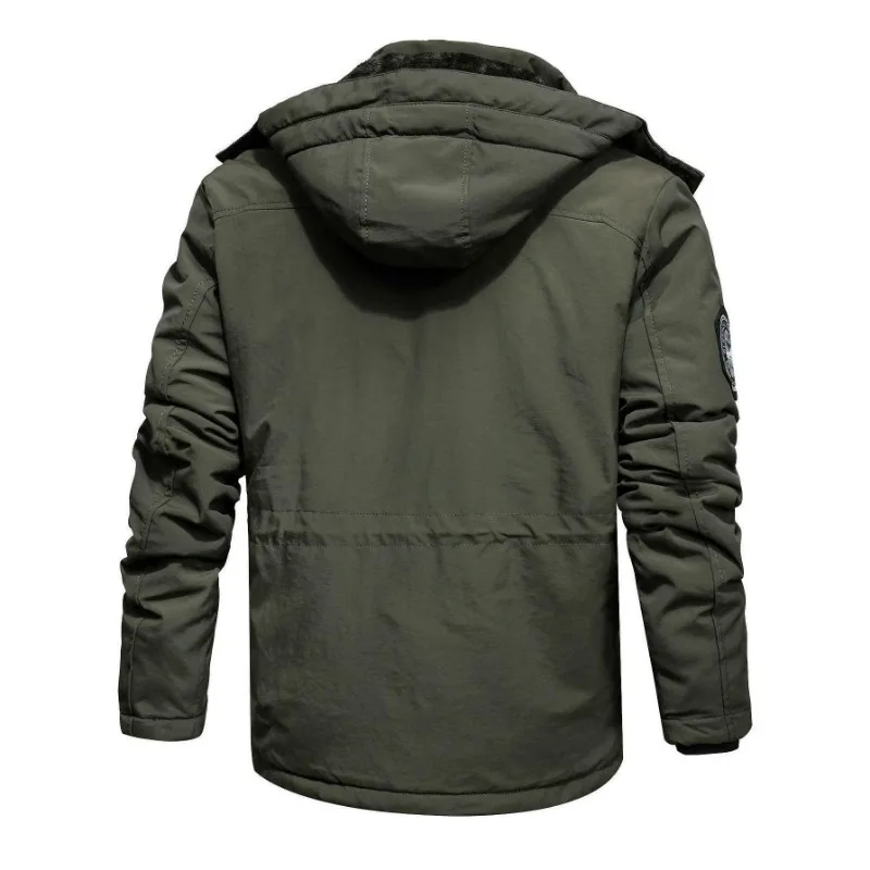 Men Warm Winter Coats High Quality Hooded Casual Winter Jackets Fleece Male Slim Down Jackets New Fashion Man Winter Jackets 4XL