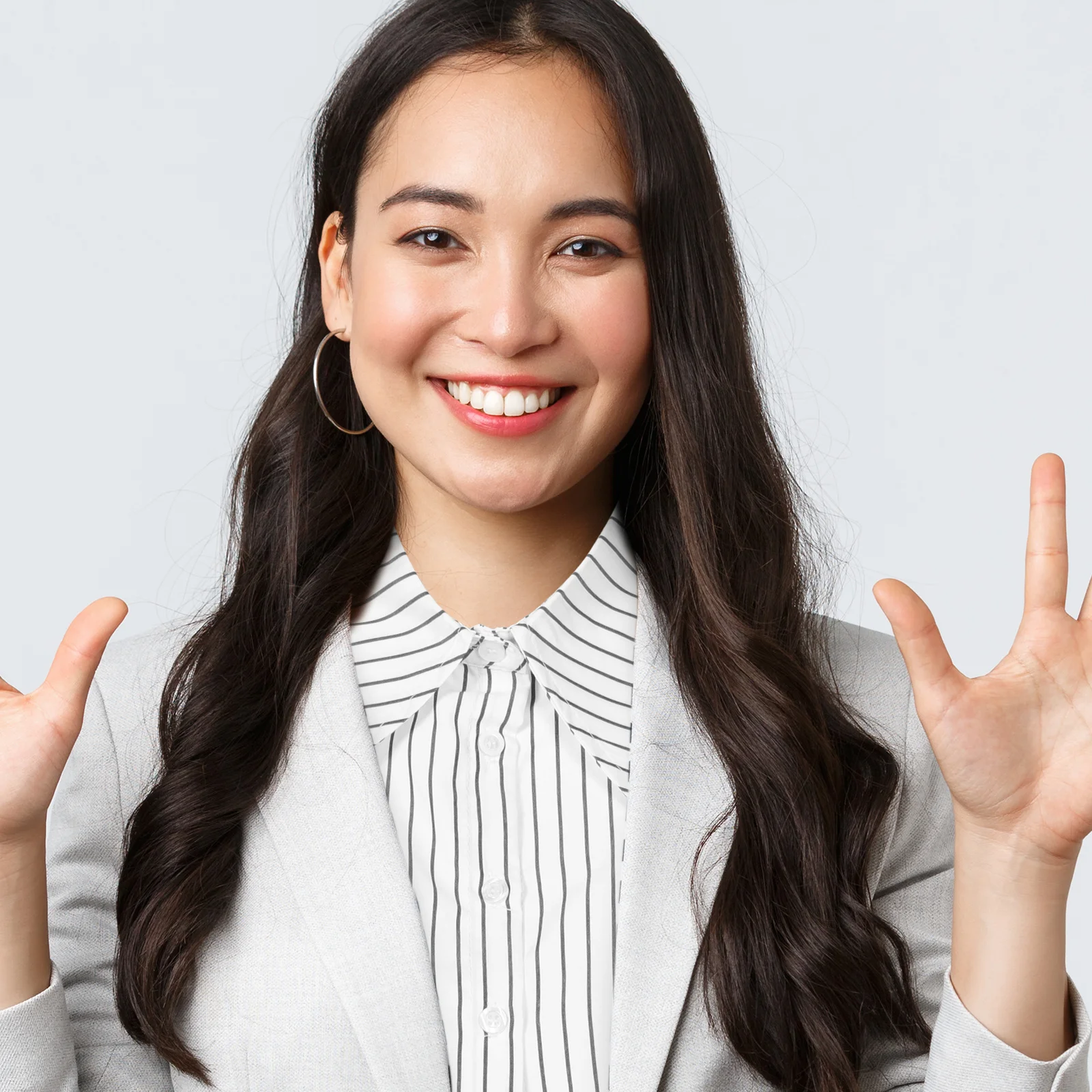 

TOVINANNA Fake Collar White Striped Detachable Faux Collar for Women Elegant Shirt Insert Sweater Accessory Daily Wear