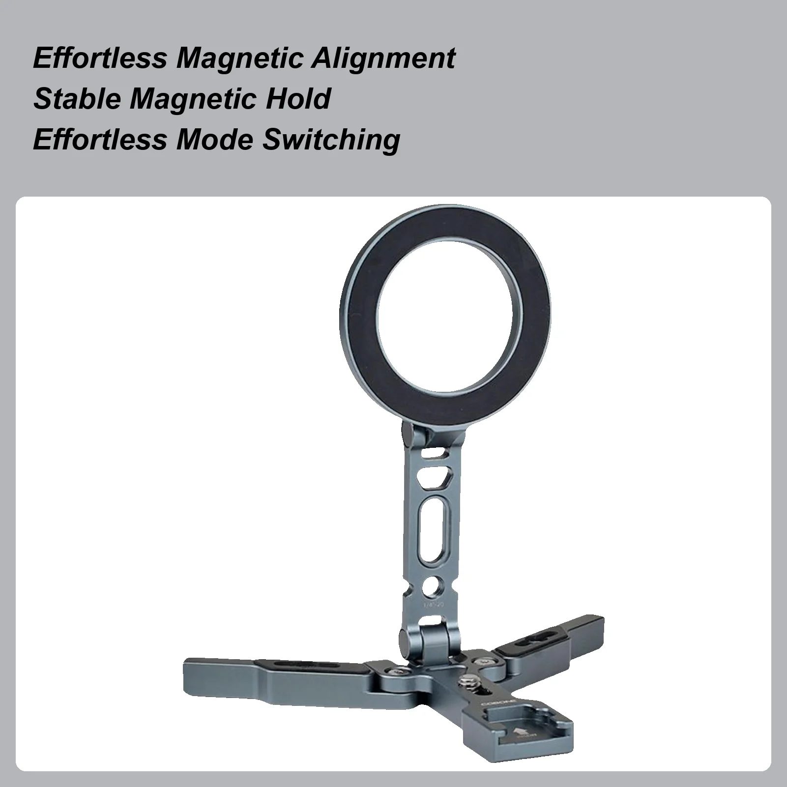 

Магнитное крепление для штатива для телефона, складное крепление для штатива для мобильного телефона для путешествий, вращение на 360 градусов, кронштейн для мобильного телефона для приключений
