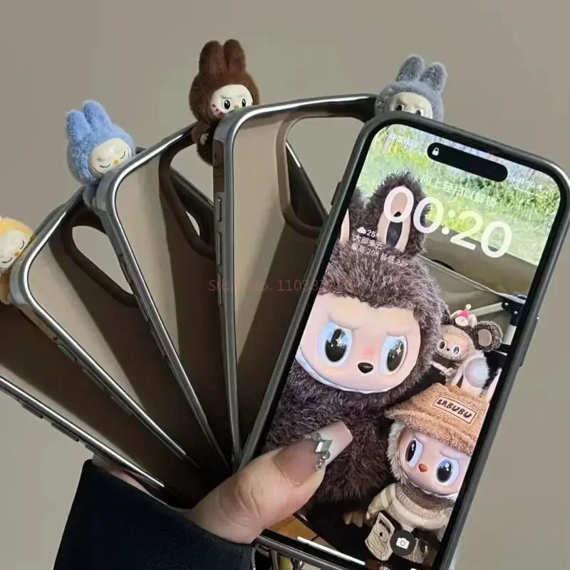 2024 New Ins Cartoon Cute 3d Labubu Handheld Rope phone 16 Phone Case Phone 15 Promax All Inclusive 14 Pro Anti Drop 13 Pro