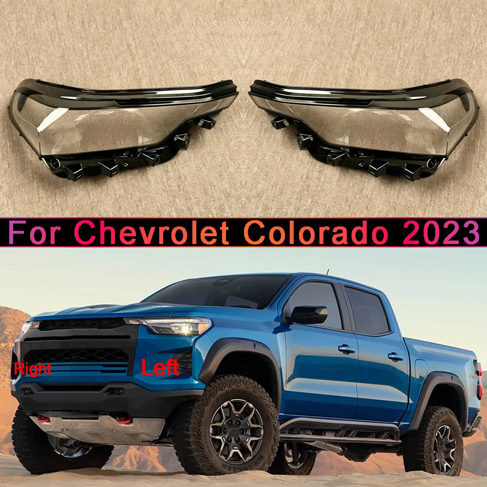 For Chevrolet 2023 Colorado Headlight Housing Shell Lamp Shade Lens Transparent Headlamp Cover Plexiglass Auto Replacement Parts