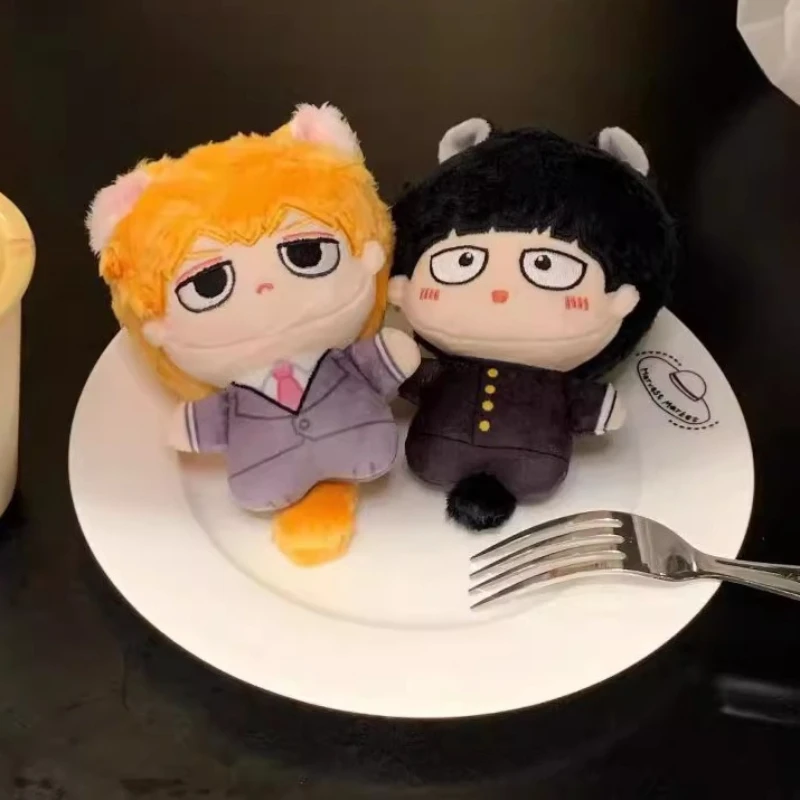 Mob Psycho 100 Plush Keychain 10cm Shigeo Kageyama  Arataka Reigen Q Version Stuffed Doll Cute Anime Figure Pendant Soft Toy