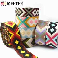 1/2/3/5Meters 38/50mm Jacquard Webbing Tape for Bag Ribbon Band Backpack Strap DIY Bias Binding Clothes Shoes Sewing Accessories