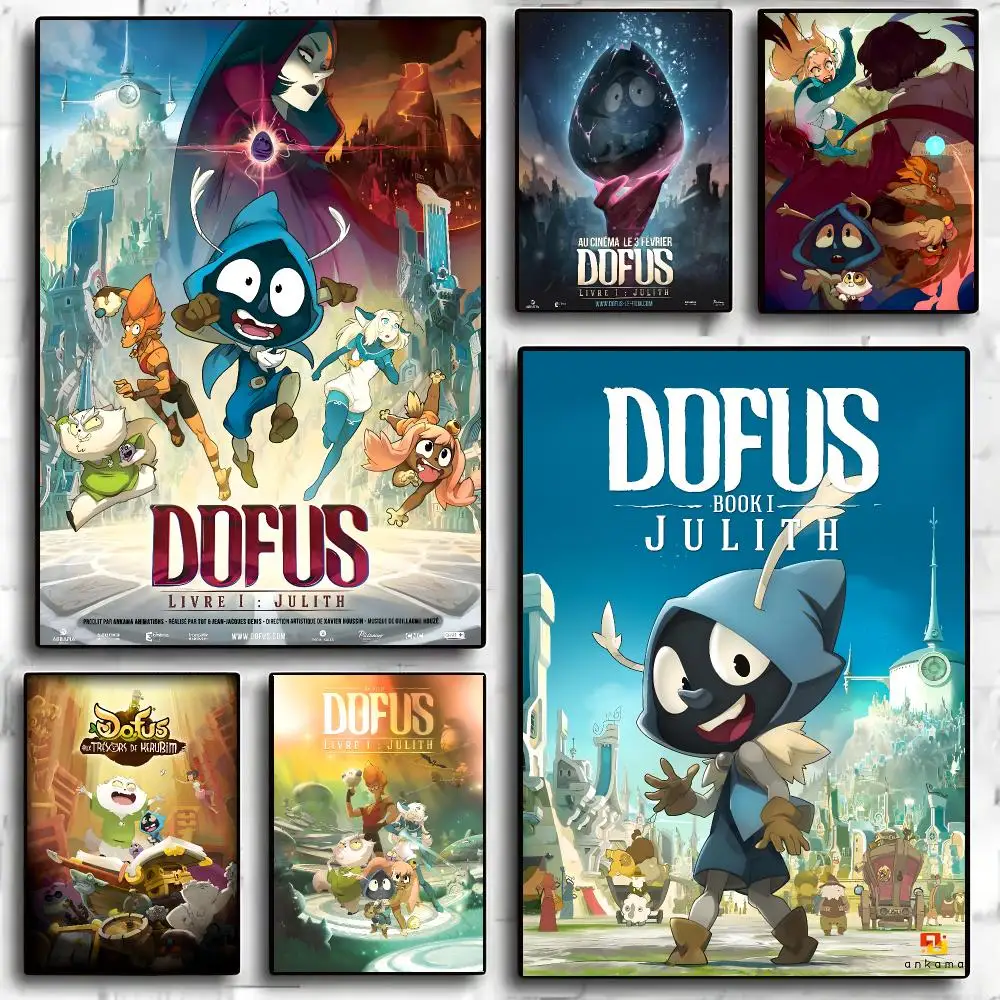 Game D-Dofus Painting Calligraphy Anti Wrinkle Canvas Poster Wall Art Home Decor for Living Room