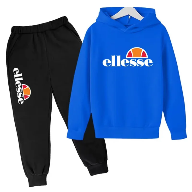 

Trendy brand Boy and girl top+Pants Hoodie Two-Piece set for 2-12-year-old Kidsq autumn/Winter casual fashion sports hoodie set