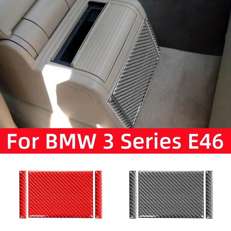 

For BMW 3 Series E46 323i 328i 330i 325i 1999-2004 Accessories Carbon Fiber Car Rear Seat Air Outlet Vent Trim Cover Stickers