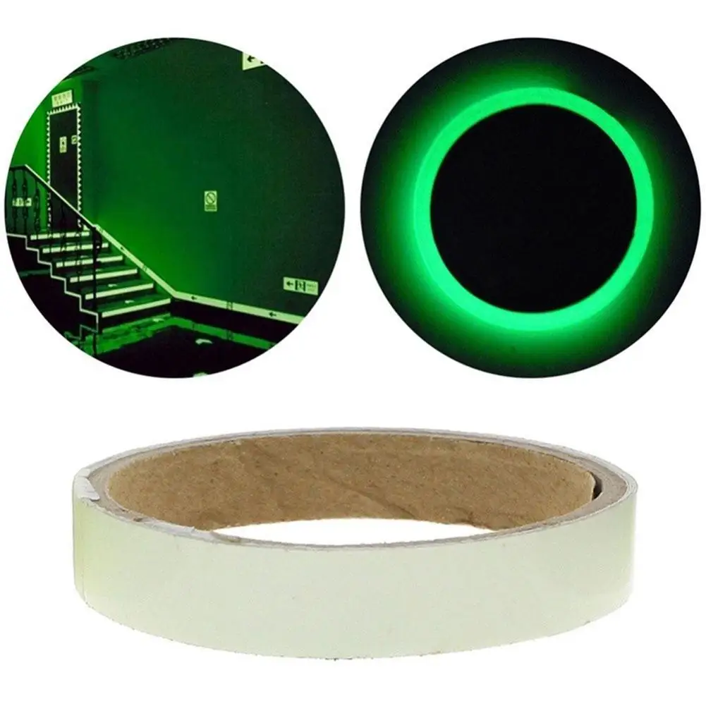 Luminous Tape 5m Dark Green Self-adhesive Tape Night Vision Glow In Dark Safety Warning Security Stage Home Decoration Tapes