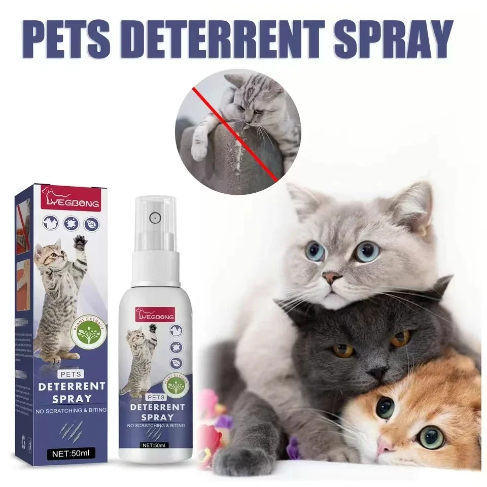 Natural Cat Scratch Deterrents Spray No Stimulation Anti Scratch Furniture Sofa Protector for Indoor Use Pet Product