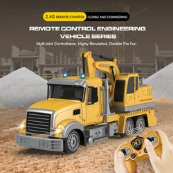 RC Car Children Toys Remote Control Car Toys For Boys Radio Control Excavator Dump Truck Bulldozer Electric car Kids Toys Gift