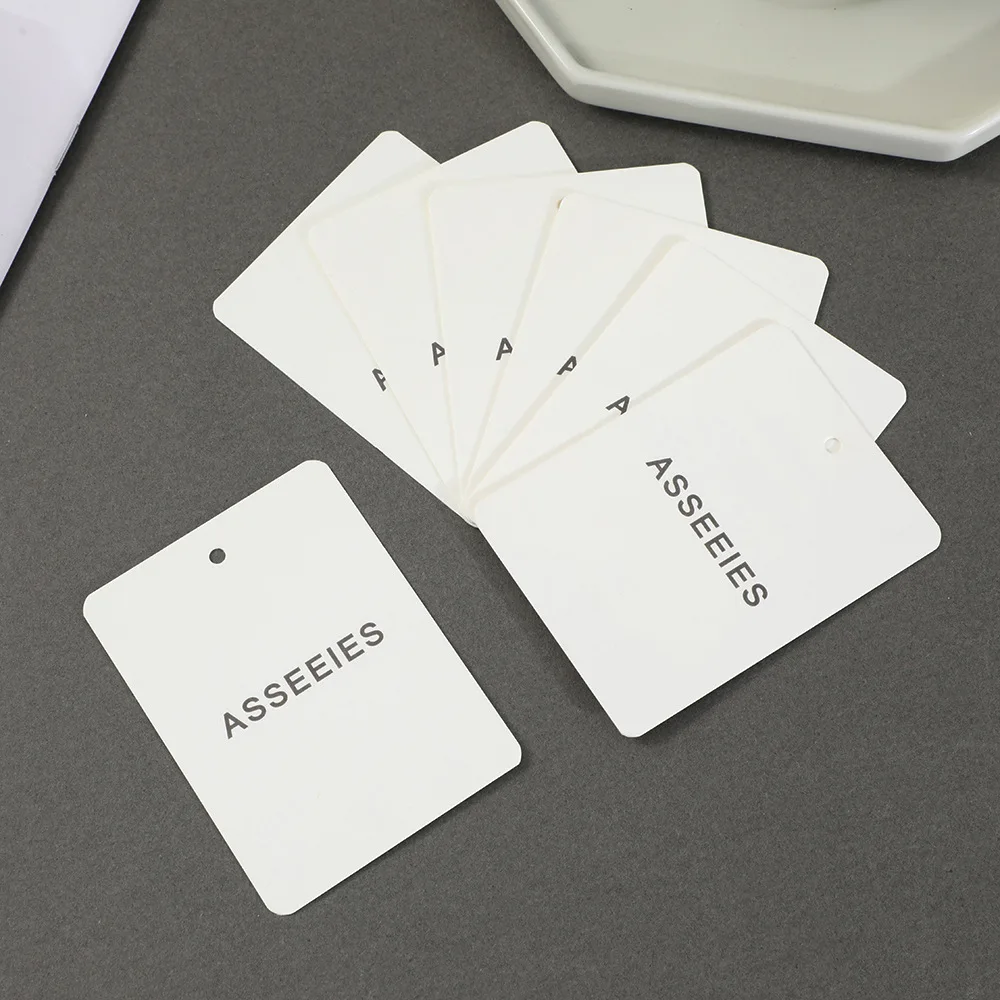 Wholesale Custom Hang Tag Woven Neck Label Custom Wash Care Tags For Hoodie Towel Bag Garment  Accessories Custom Logo Printing