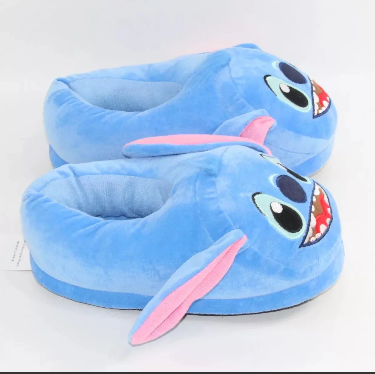 New Disney Stitch Plush Slippers Full Pack Warm Cotton Shoes Kawaii Thickened Non-slip Pp Cotton Stuffed Gift for Couples