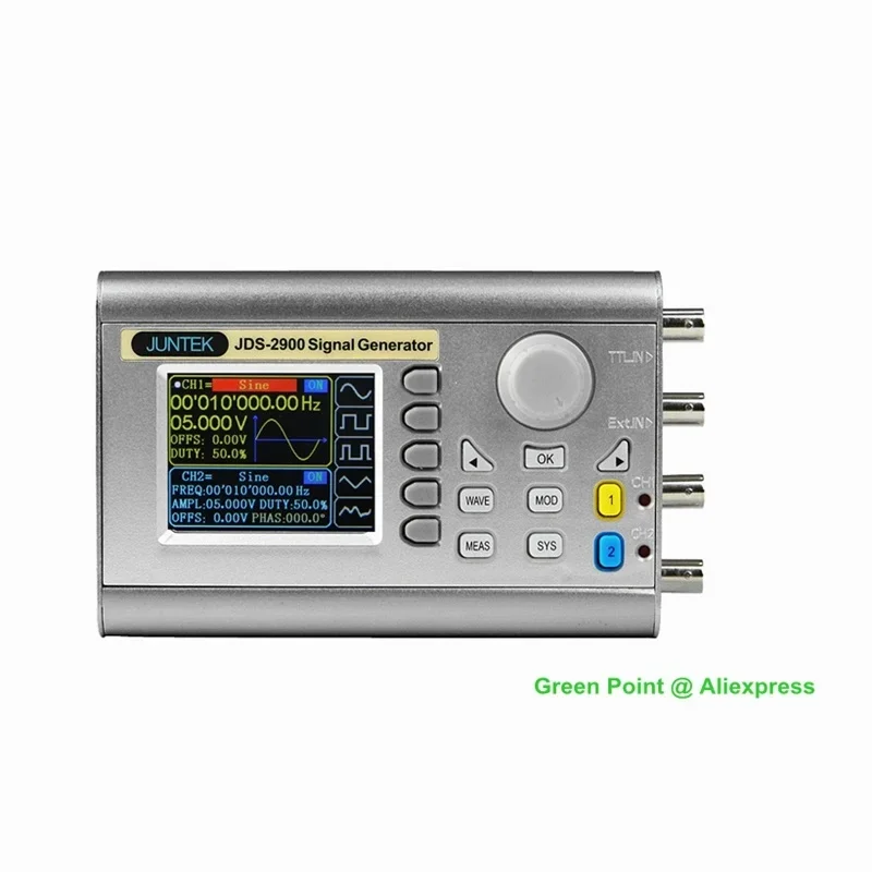 JDS2900 30MHZ JUNTEK generador de señal pequeño Control Digital doble canal DDS función medidor de frecuencia contador de forma de onda arbitraria
