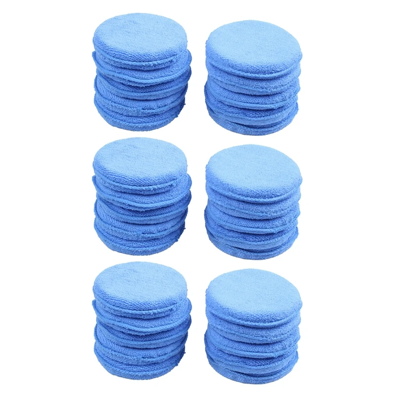 

30X Car Waxing Polish Microfiber Foam Sponge Applicator Cleaning Detailing Pads