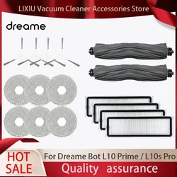 Compatible For Dreame Bot L10 Prime / L10s Pro Replacement Spare Parts Accessories Main Side Brush Hepa Filter Mop Cloth