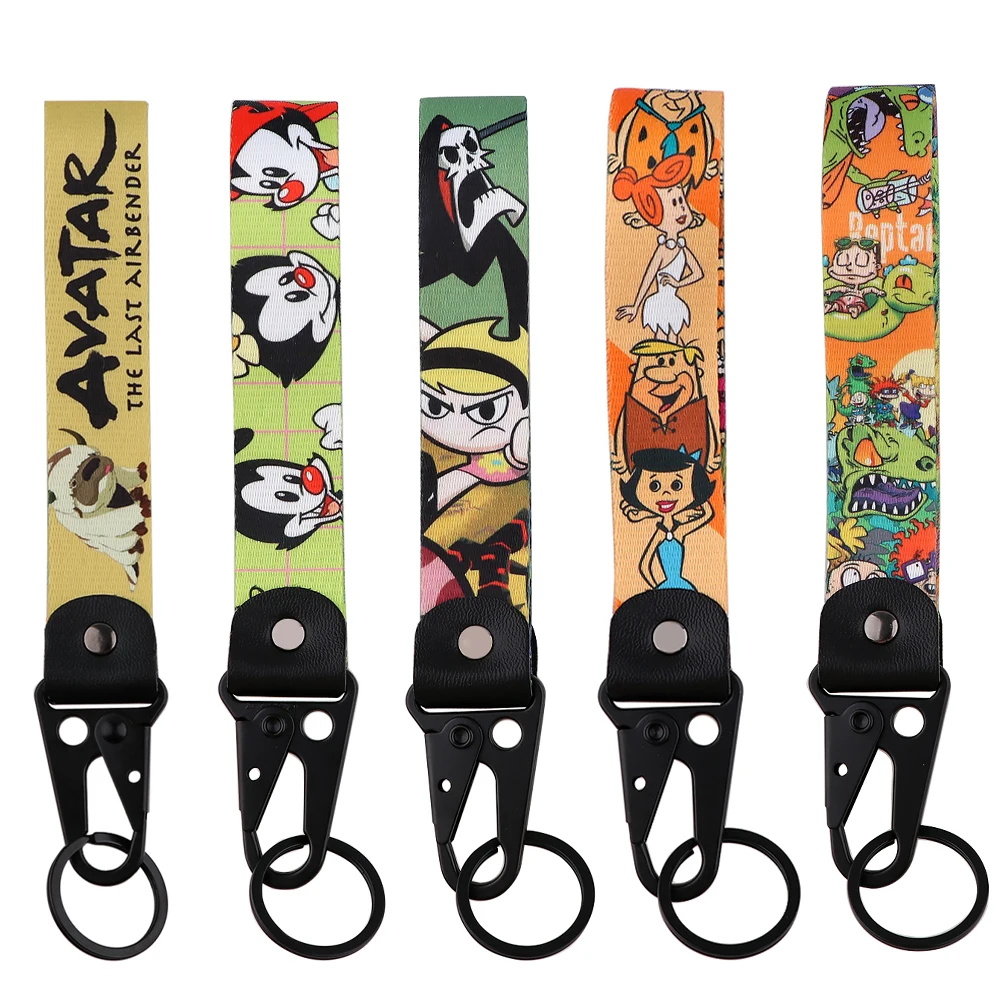 Anime Cute Characters Cartoon Keychains for Cars Motorcycles Backpacks Keys Accessories Adorn Keyrings Gifts for Friends