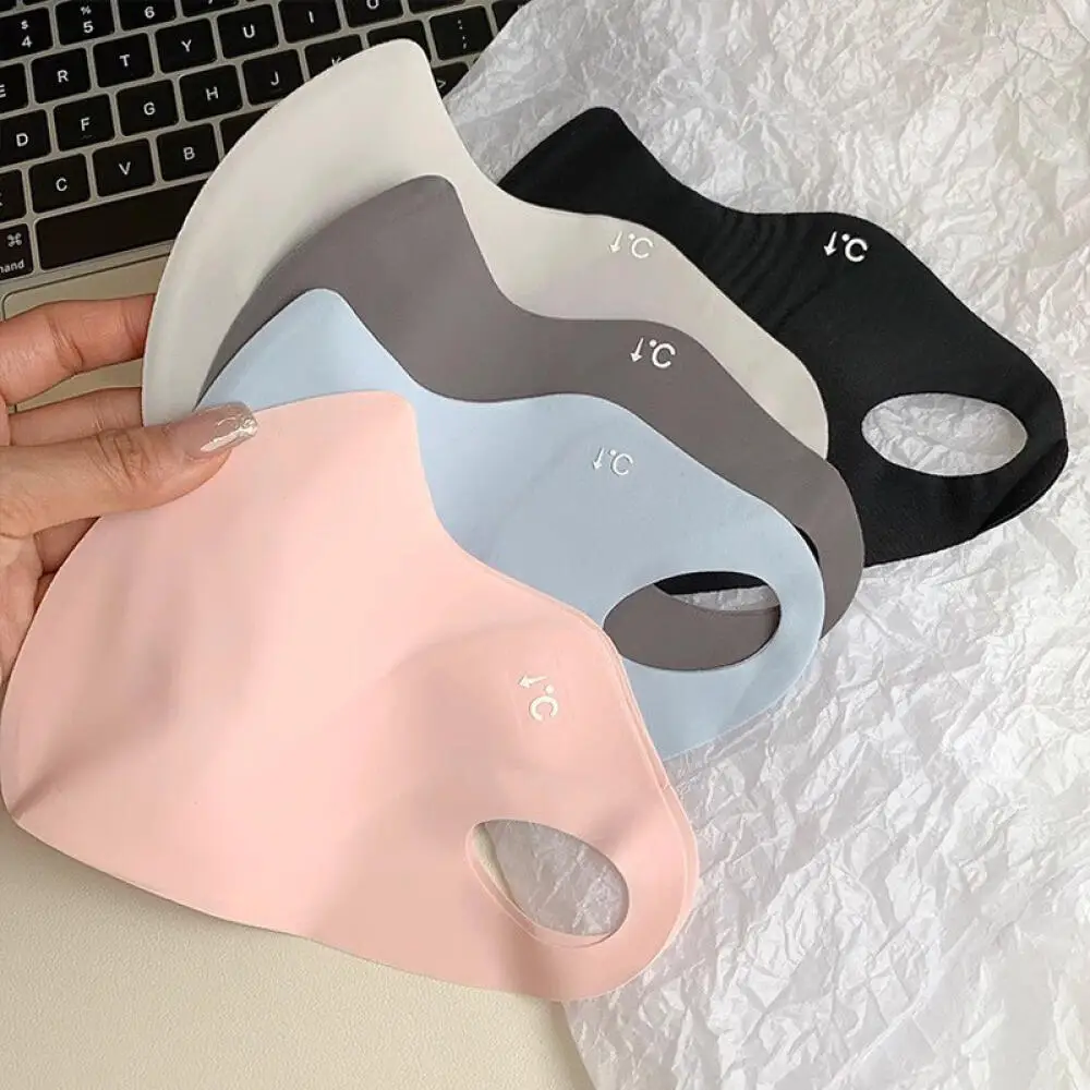 UV-Schutz-Gesichtsmaske aus Eisseide, leichte, atmungsaktive Gesichtsbedeckung, für Frauen, Outdoor, Sommer, Radfahren, Fahren, Reisen