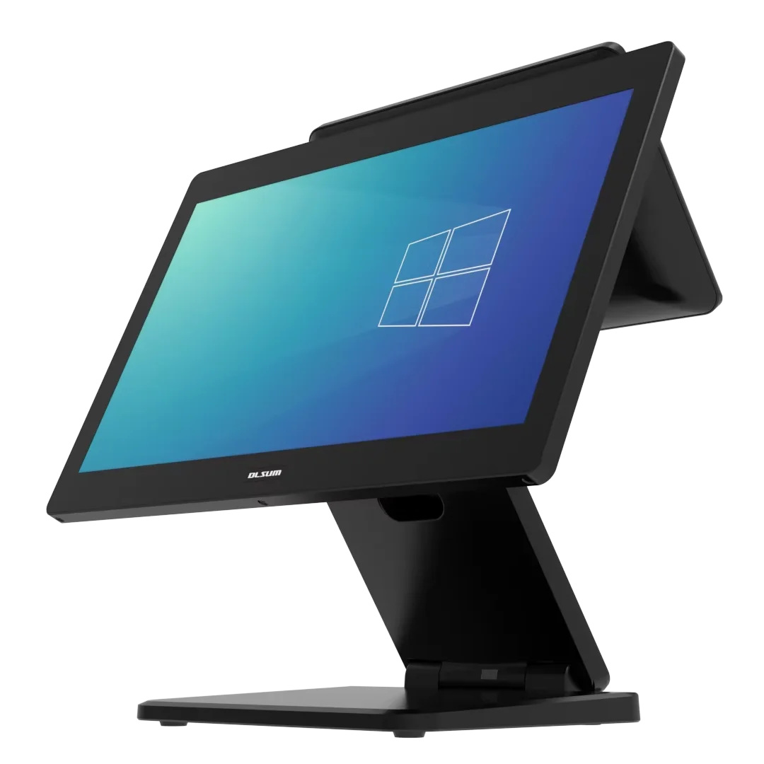 DLSUM-TG Touch Screen Pos System With Desktop Barcode Scanner Windows&android Os With Kiosk Display