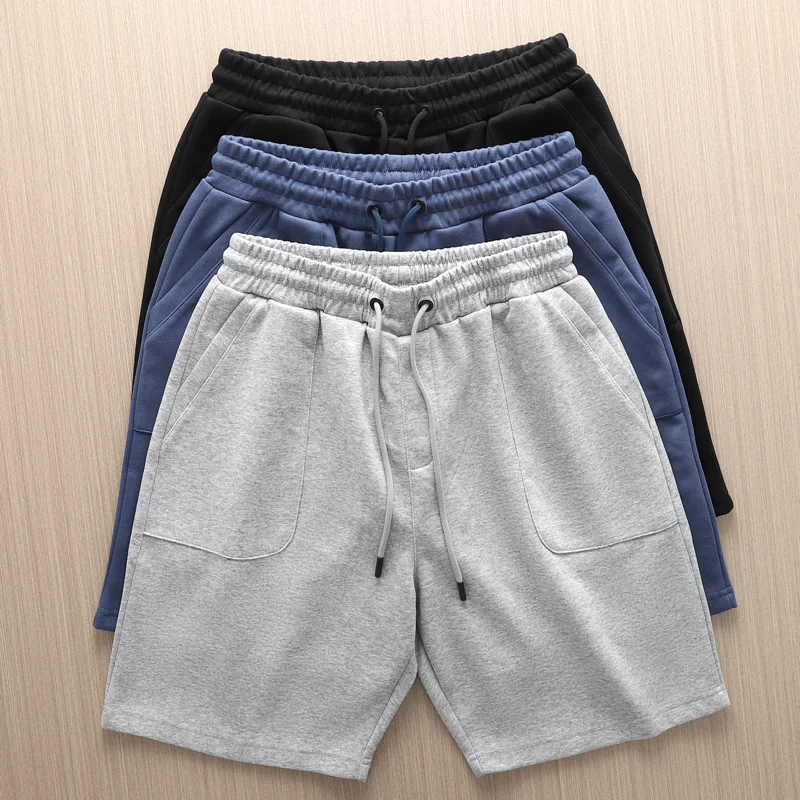 

Новые летние мужские спортивные брюки свободного кроя, повседневные, со средней посадкой, прямые, из смесового полиэстера и хлопка, легкие в уходе