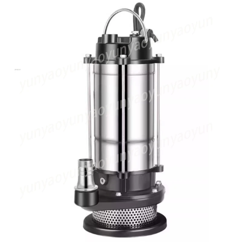 220V Submersible Water Pump, 1 Inch High Head Small Pump for Home Farm, Clean Dirty Water Drainage