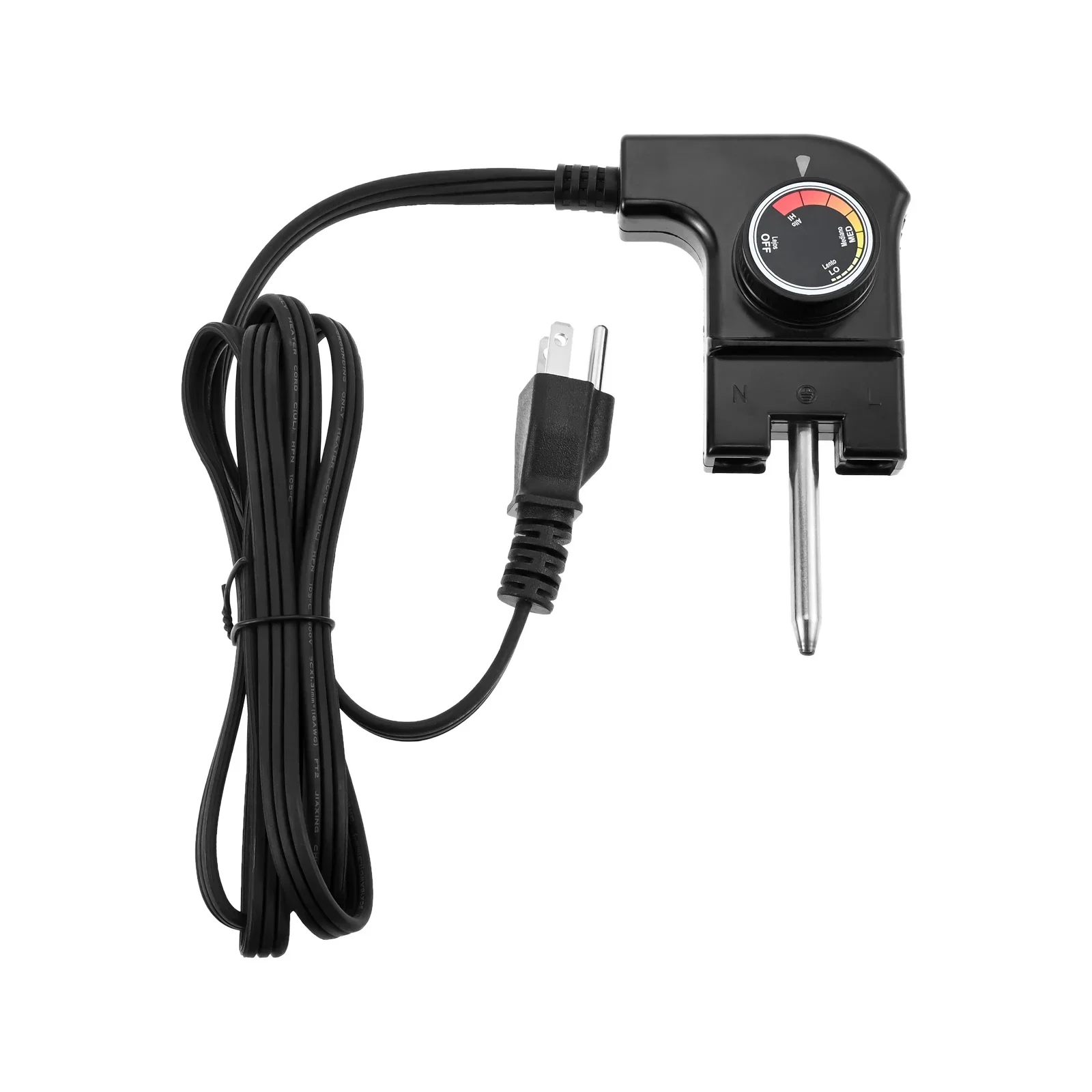 15A/125V 16AWG Thermostat Control Probe Power Cord for Masterbuilt Smokers & Electric Griddles Outdoor/Household Electric Smoker