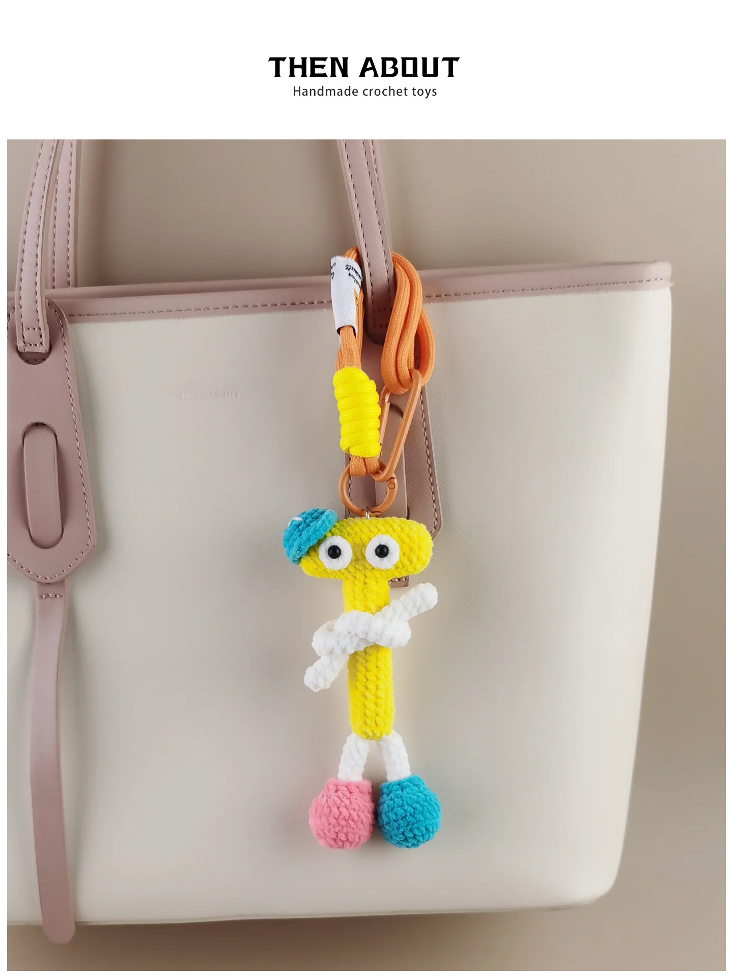 Delicate Doll Bag Keychain Toy Letter T Pendant Exquisite Gift Fashionable Accessory for Handbag Ideal as Unique Crowd Pleaser