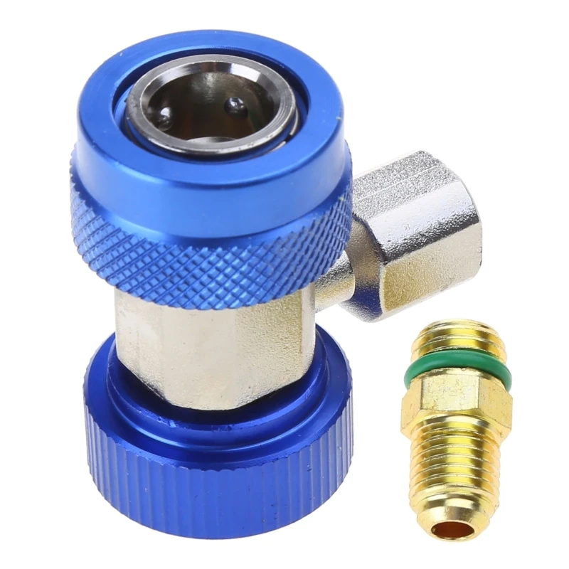 R134A Freons Auto Car Quick Couplers Connector Adapters For Air Conditionings Refrigerant AdjustableManifold Gauges